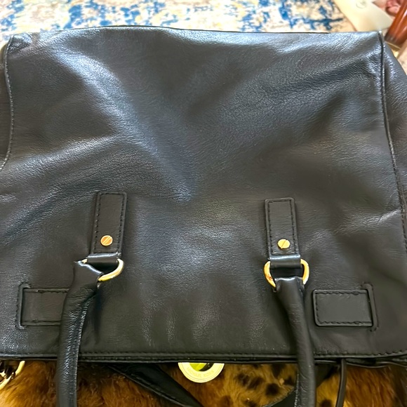 Michael Kors-XL-Hamilton Black Grain Leather Sholder bag,satchel,Gold Hardware, - Picture 17 of 17